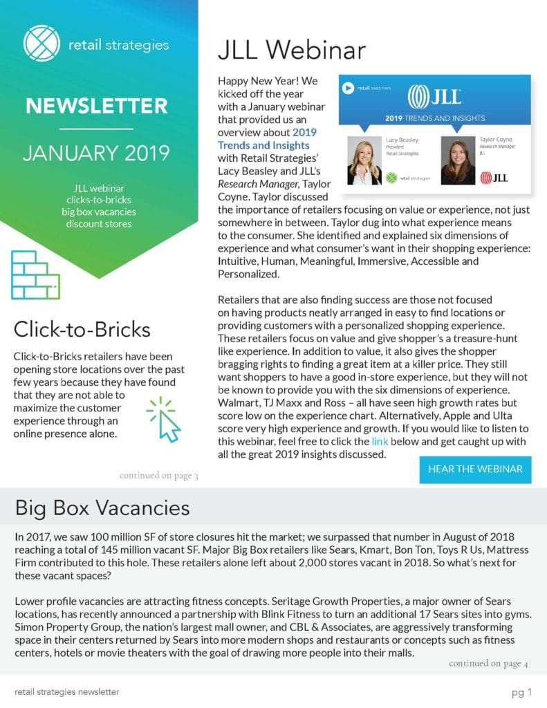 retail newsletter
