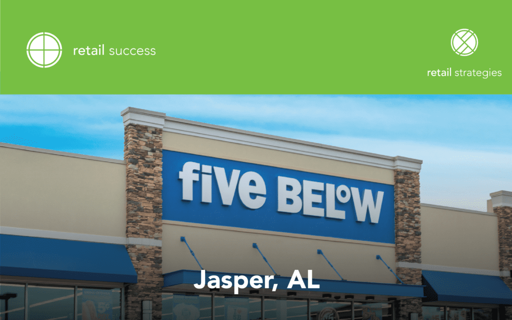 five below jasper alabma