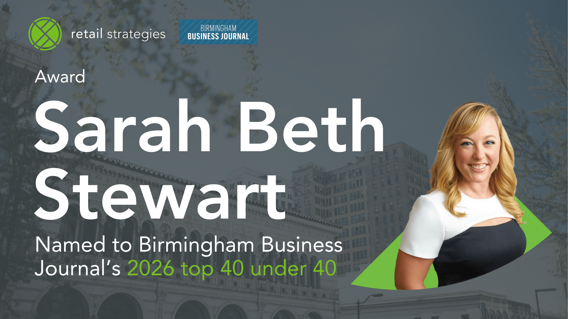 Sarah Beth Stewart named to 2026 top 40 under 40
